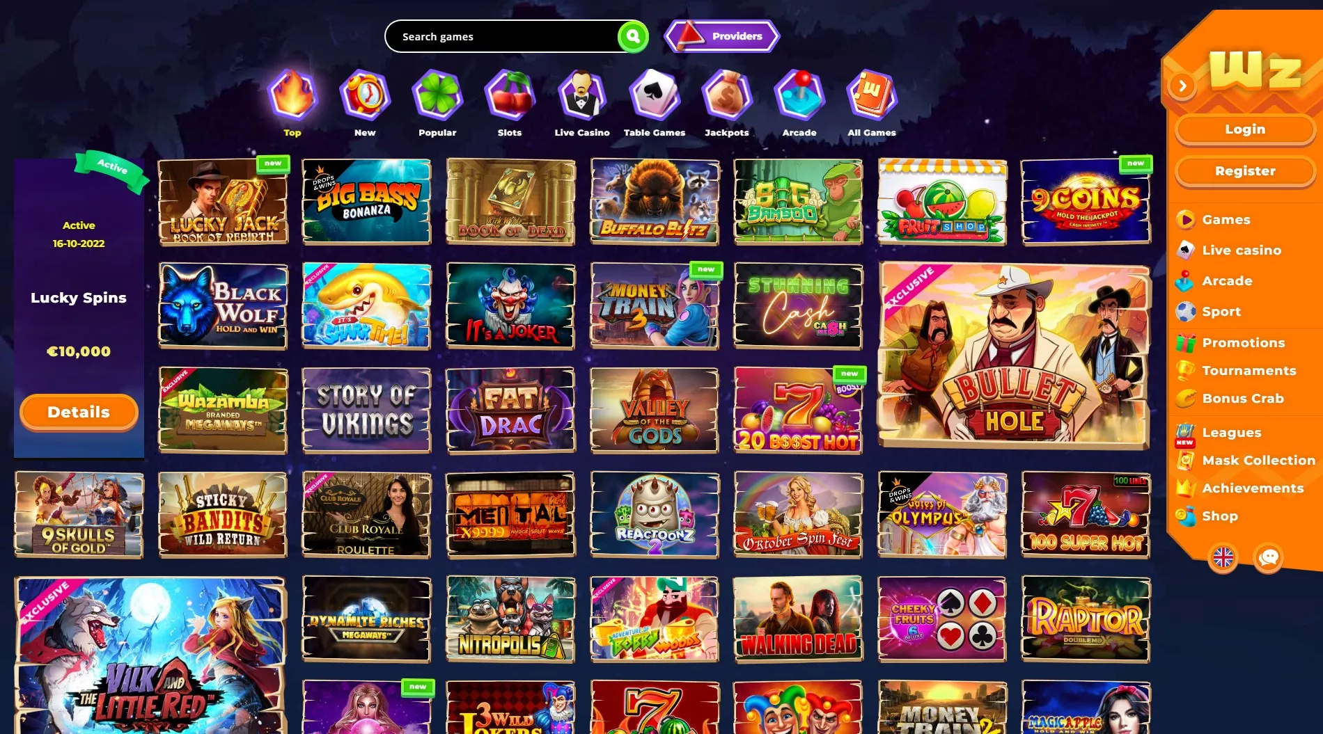 Wazamba casino