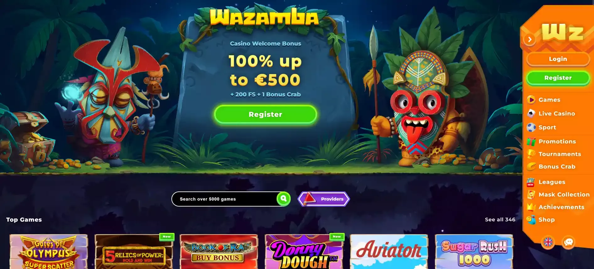 Wazamba bonusi