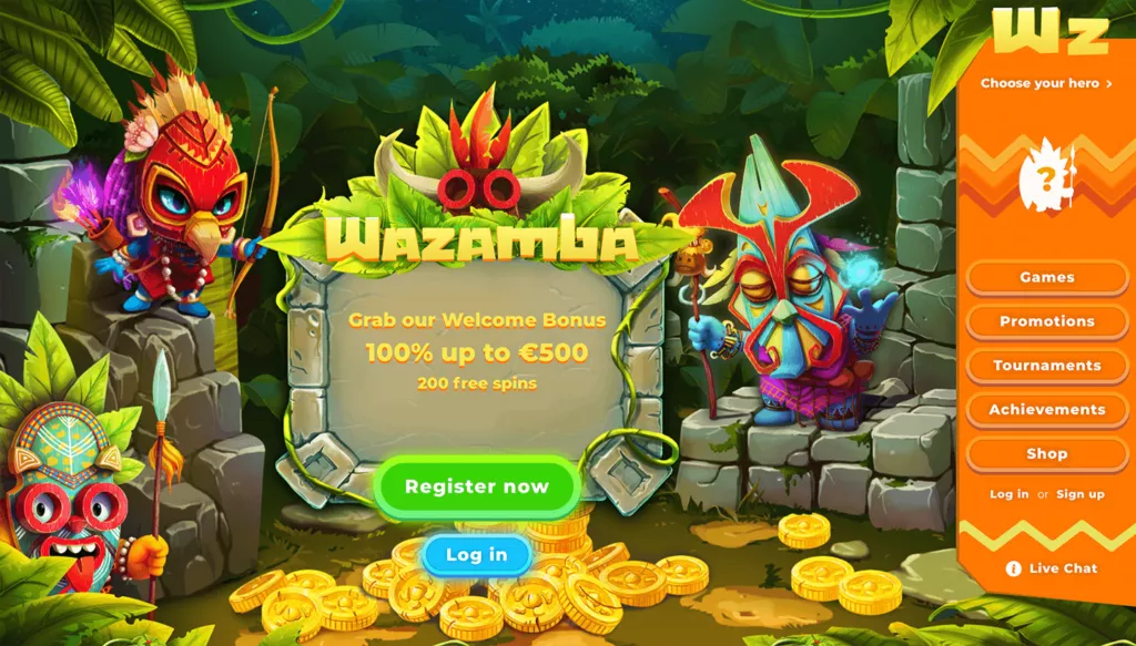 žaisk Wazamba