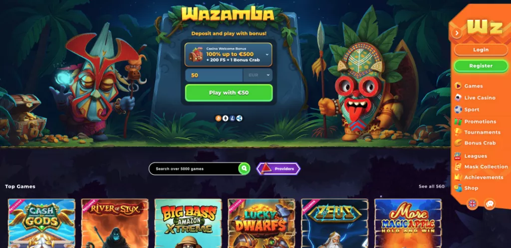 Wazamba казино